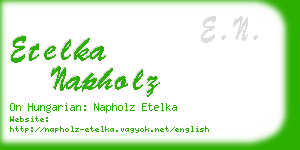 etelka napholz business card